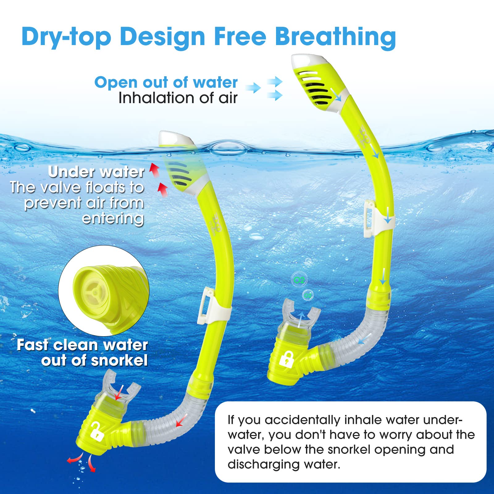 HIKOTEY Snorkelset voor kinderen, anti-condens, droge snorkelset, anti-lek en droge snorkelset, 180 graden, panoramisch zicht, met waterdichte oordopjes, snorkelset voor jongens en meisjes, roze