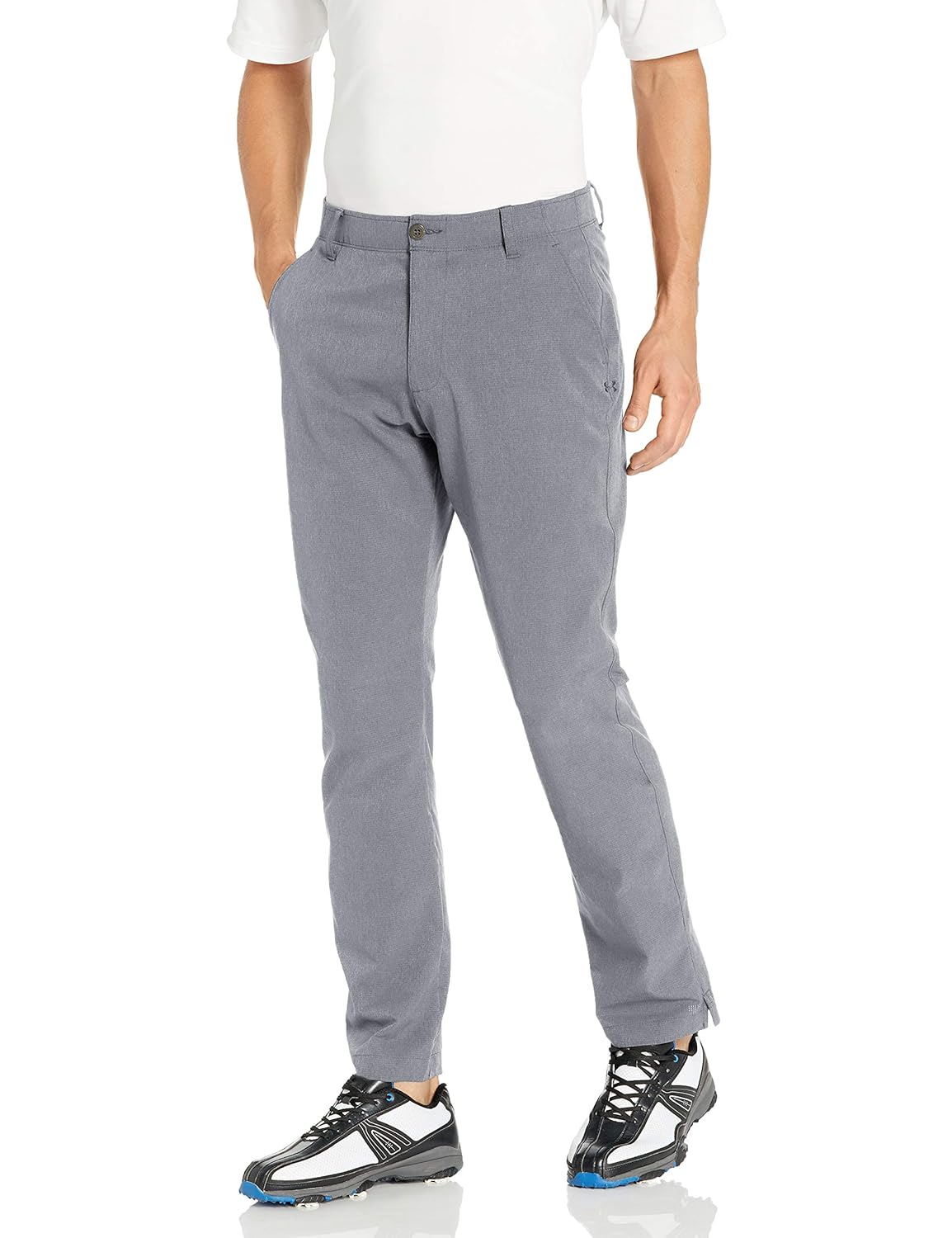 Under Armour Men's Match Play Vented Tapered Pants, Steel/True Gray