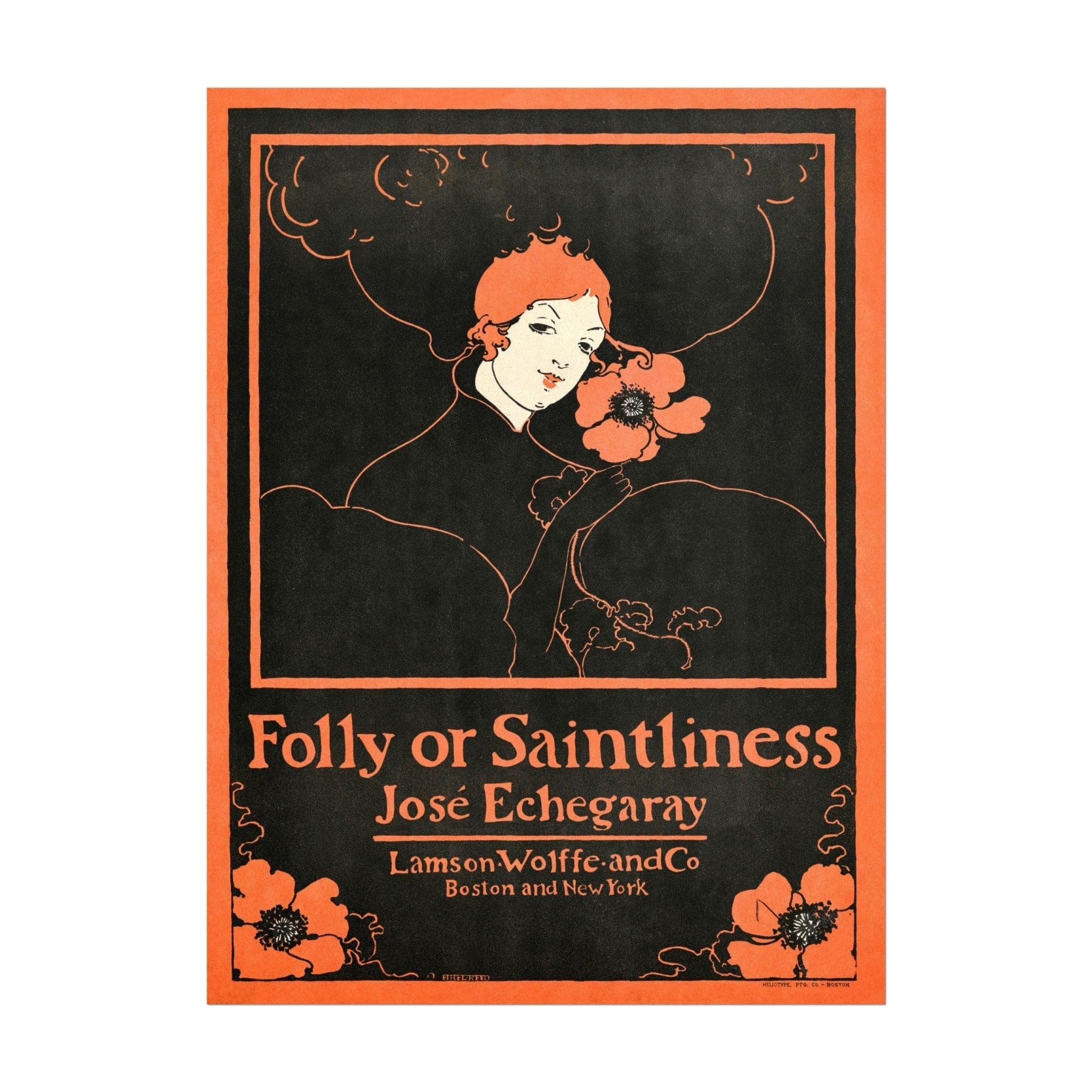 Impression Giclée Folly Or Saintliness Ethel Reed pour une déco salon A2