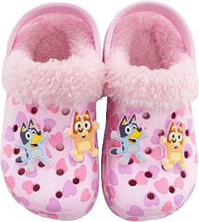 Zuecos Niña con Pequeñas Figuras | Zuecos Niño De Bingo con Forro De Lana | Zapatos Niño | Mercancía Oficial