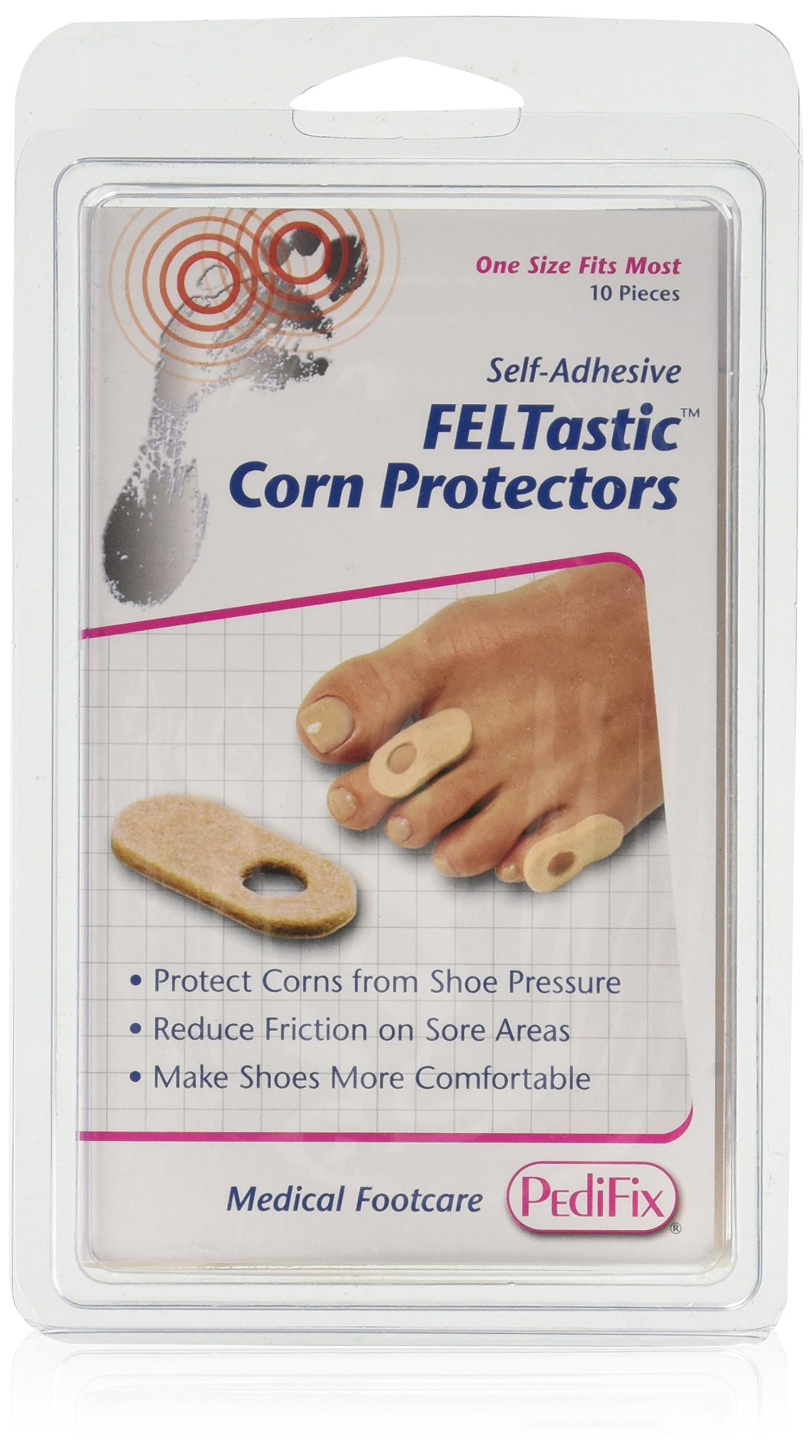 Pedifix Felt Corn Protectors - 10 Count (2 Pack)