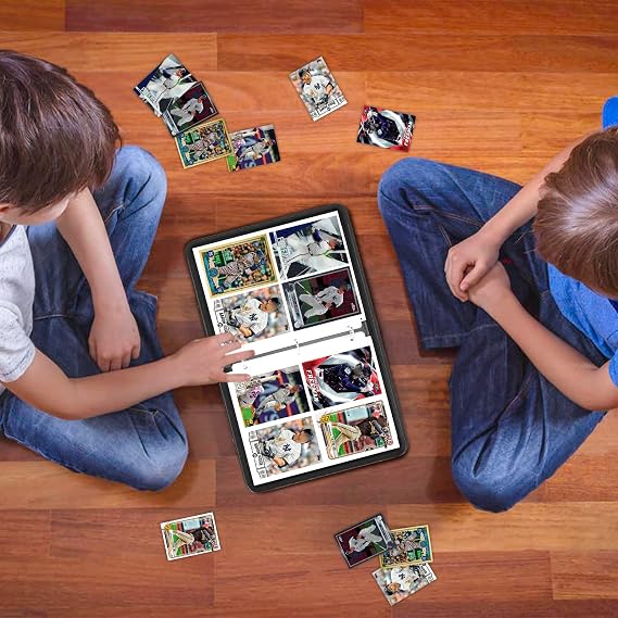 4-Pocket Baseball Card Binder Album Holds 400 Sports Trading Cards