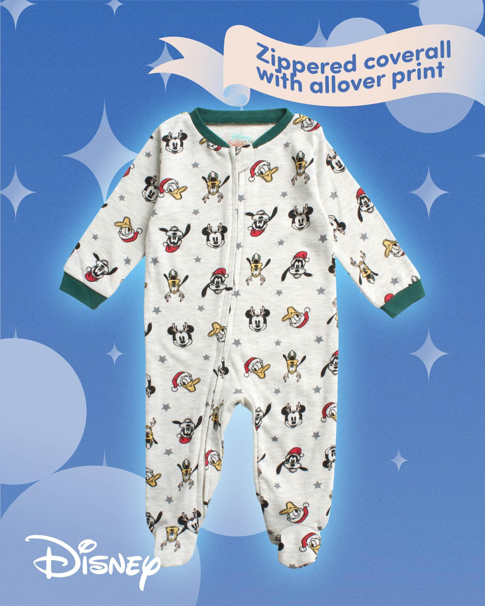 Disney Baby-Set für Neugeborene, Jungen, Mädchen, 7-teilig, Mickey Mouse, Winnie Puuh und Minnie Maus, 0–6 Monate