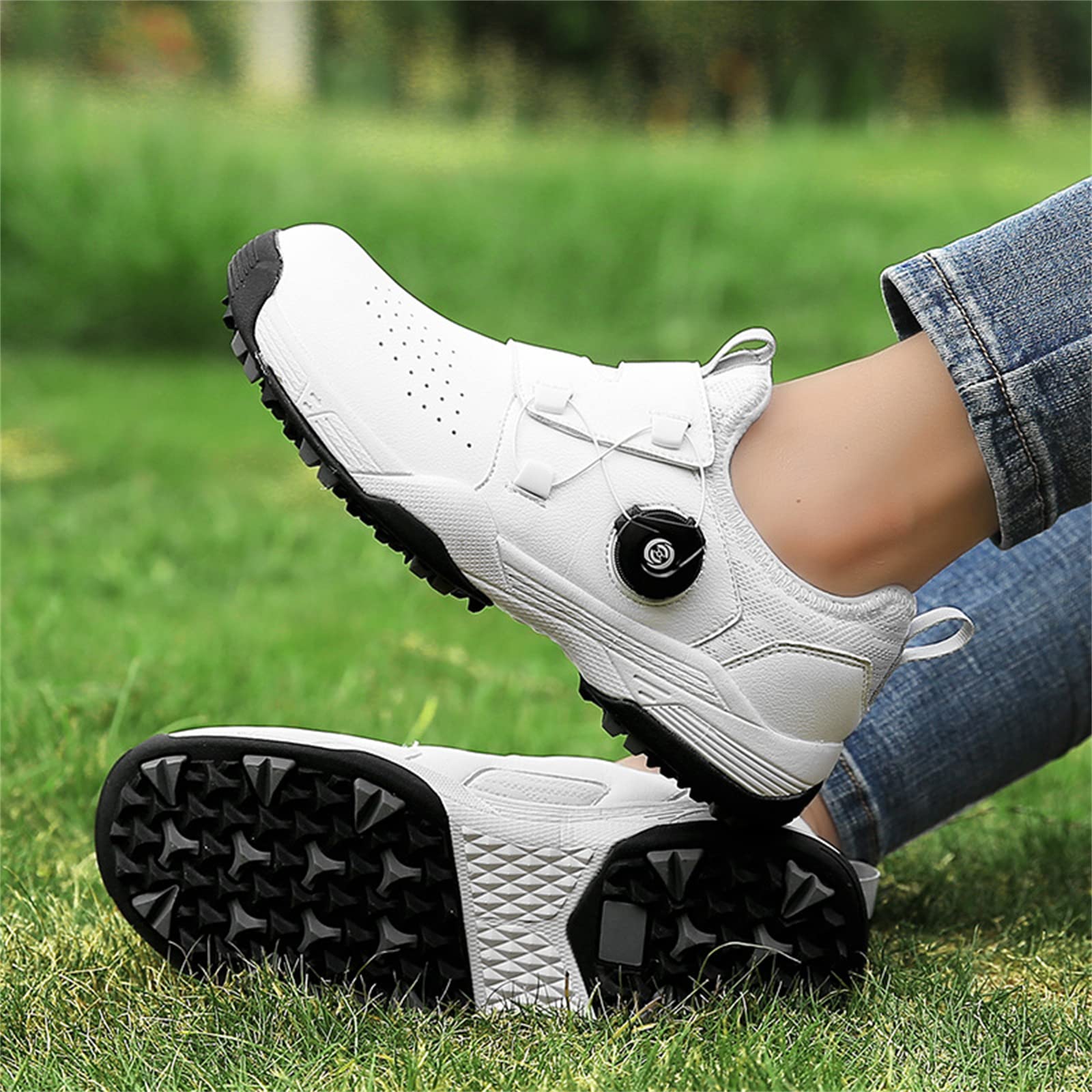 Scarpe da Golf da Donna Scarpe da Ginnastica da Viaggio Estive Senza Punte Girevoli A Rete Chiusa Traspiranti Leggere