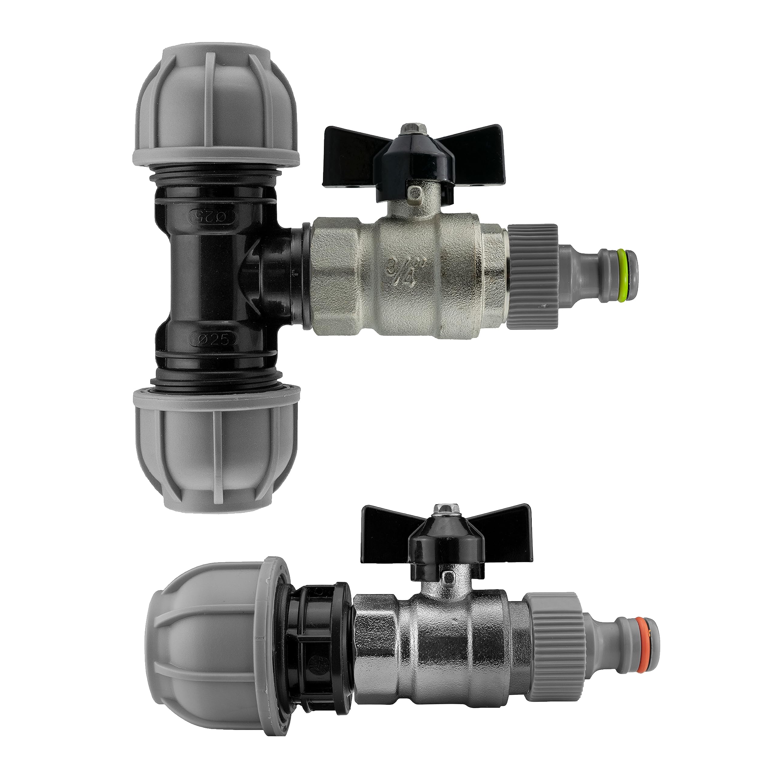Cost Wise Mdpe To Click-Lock Butterfly Valve-Universal Click-Lock Connection Kit (20mm Tee) from B&Q