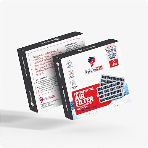 Miniatura 2 de ForeverPRO W10311524 - Conjunto de filtro de aire para refrigerador Whirlpool 2319308 AIR1 W10315189 W10335147