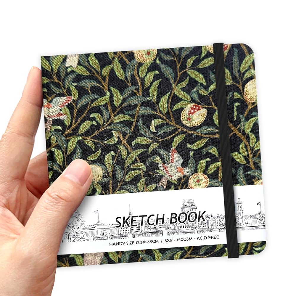 A5 Sketchbook Acid-Free 160gsm Paper 120 Pages Sewn Binding 5.8" X 8.3