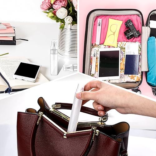 Miniatura 5 de Vin Beauty 5 atomizadores de perfume recargables mini botellas de plástico para viajes Mister pequeñas botellas vacías Spritzer envases de muestra