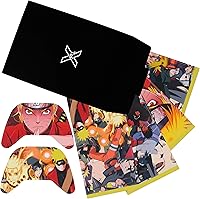 Vista 2 de The Console Wrap Juego de fundas para consola y controlador Xbox Series S, kit de calcomanías de anime