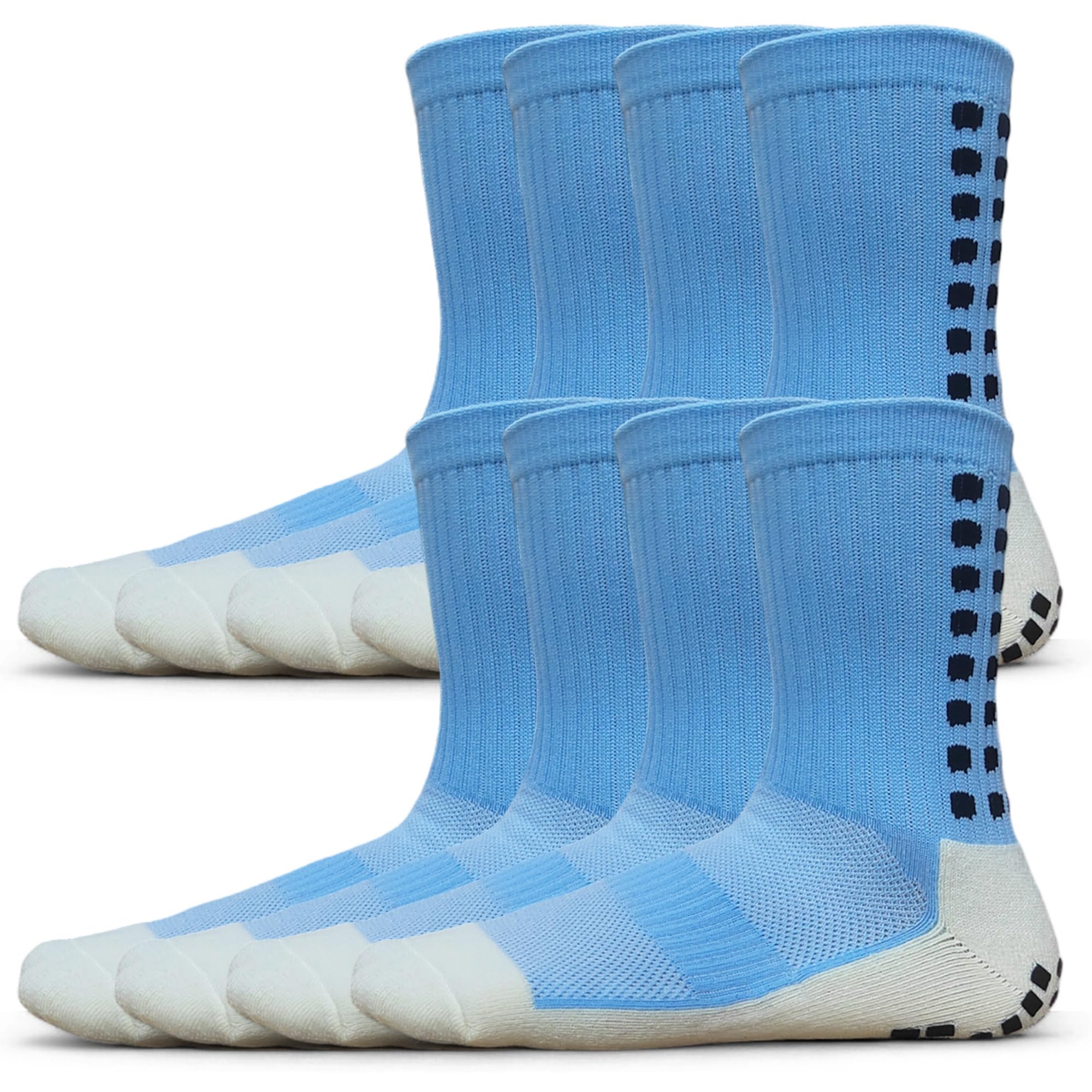Anti Slip Soccer Grip Socks, 117 Silicone Dots Non Skid Football Socks