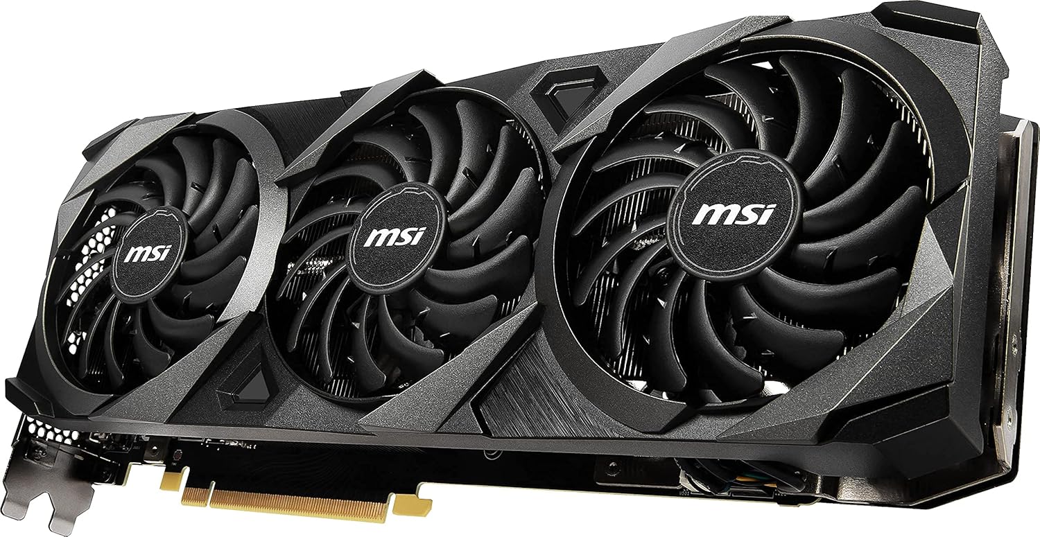 MSI Gaming GeForce RTX 3080 Ti Ventus 3X 12G OC - 12GB GDDR6X Graphic Card for PC Gaming, 320-Bit HDMI/DP, NVIDIA GPU, Tri-Frozr 2 Cooling, Ampere Architecture, Computer Video Graphics Card (Renewed)