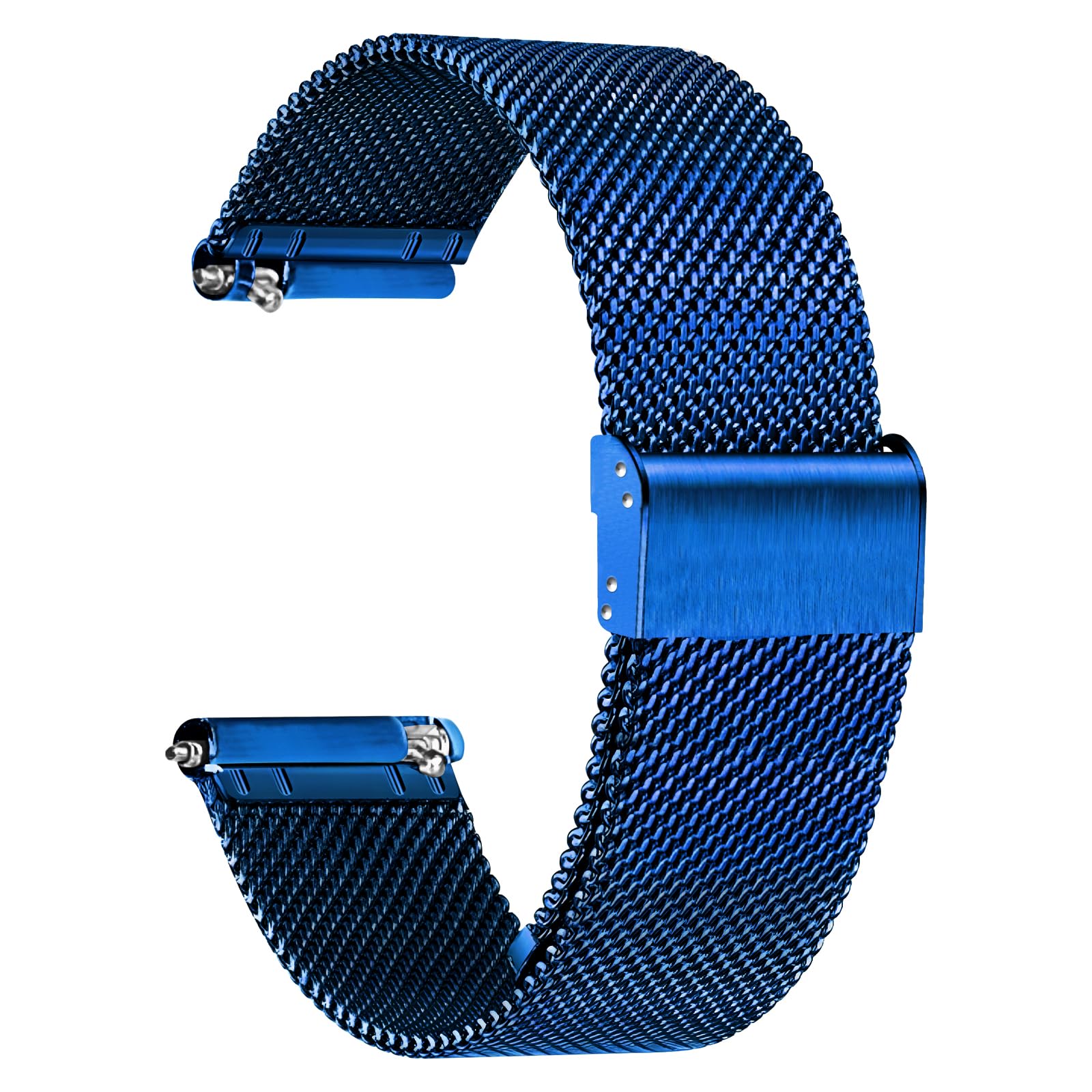 TStrapMesh Watch Band Metal - Black Quick Release Watch Bands for Men Women - Stainless Steel Smart Watches Strap Bracelet Replacement - 10mm 12mm 14mm 16mm 18mm 20mm 22mm
