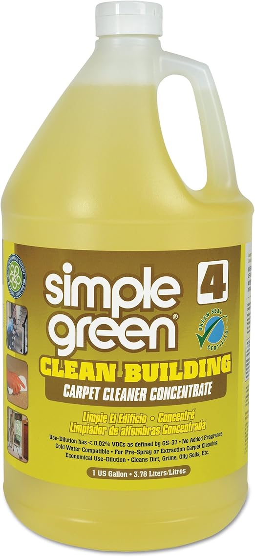Simple Green 11201 Clean Building Carpet Cleaner Concentrate Unscented 1gal Bottle Case Of 2 Health Household Amazon Com