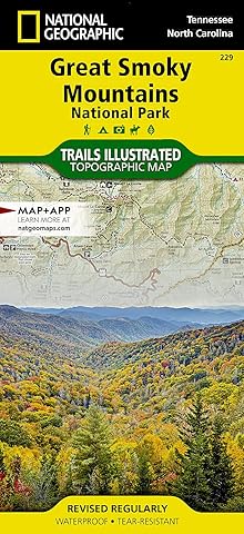 Great Smoky Mountains National Park Map (National Geographic Trails Illustrated Map, 229)