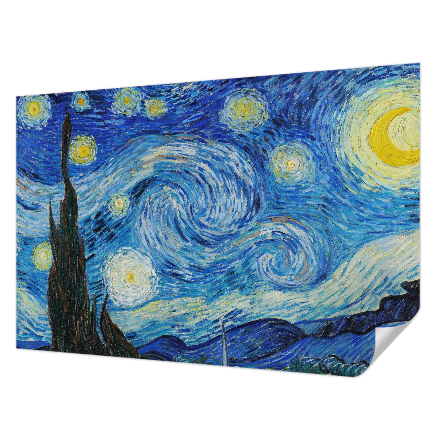 Papier peint adhésif ciel nocturne pose murale sans colle et anti-taches 104x70