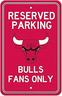 FANMATS 32181 Chicago Bulls Lightweight 18in. X 11.5in. Parking Sign