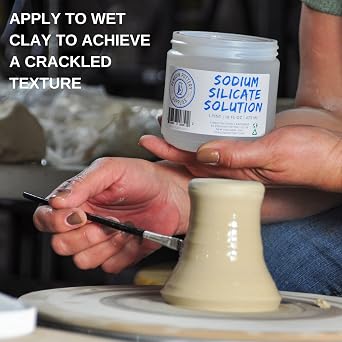 Penguin Pottery - Sodium Silicate for Pottery, Deflocculant, Liquid Glass, Liquid Sodium Silicate, Waterglass, Silica Water, Sodium Silicate Water Glass, High Temperature Sealant (16 fl.oz | 473 ml)