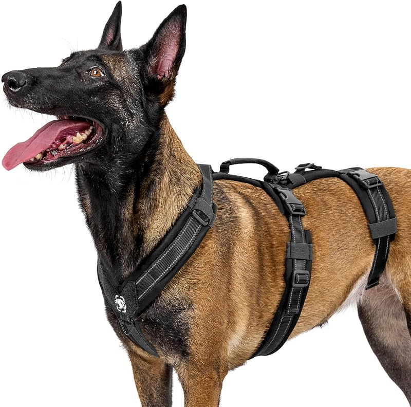 Peitoral Tipo Cabresto para Cães OneTigris com Ajuste, Acolchoamento e Faixas Refletivas