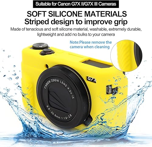 Miniatura 3 de G7X Mark II Case G7X Mark III Case G7X Funda de silicona para cámara G7X, funda protectora de silicona suave para cámara réflex digital Canon