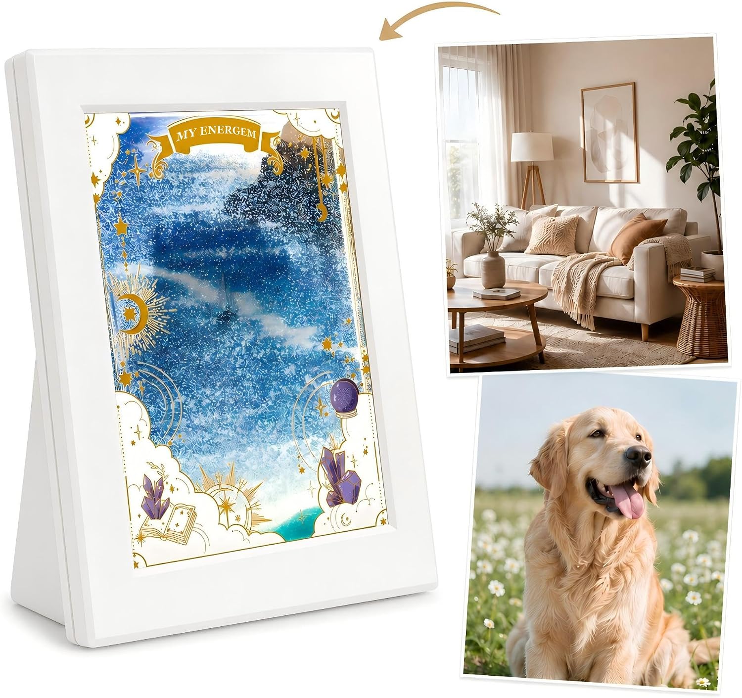 Moving Sand Art Liquid Motion Picture Frame Night Light