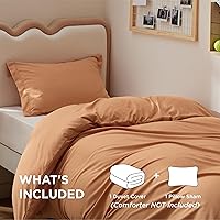 Vista 2 de Bedsure Funda de edredón tamaño Twin/Twin XL, juego de ropa de cama suave de doble cepillado para niños y adultos, cierre de cremallera, 2 piezas