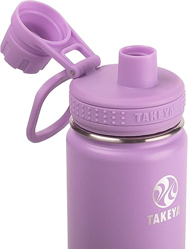 Miniatura 2 de Takeya Actives Botella de agua con tapa de boquilla, botella con doble aislamiento de acero inoxidable, apta para lavavajillas y sin BPA, botella