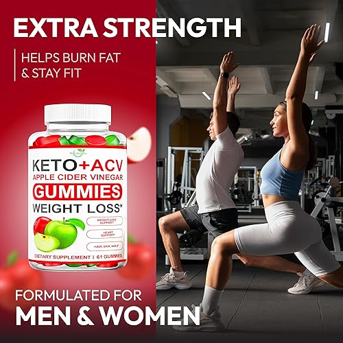 Miniatura 6 de Keto ACV Gummies Advanced Weight Loss - Suplemento de gomitas Keto ACV para mujeres y hombres, metabolismo, desintoxicación, limpieza, vinagre de