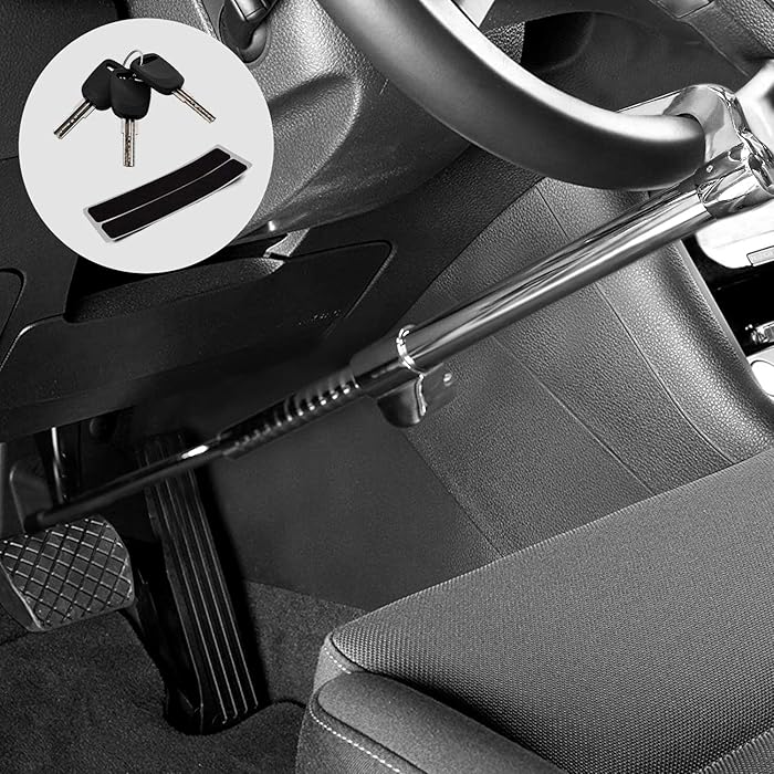 Buy Kohree Car Steering Wheel Lock Retractable Hook Brake Pedal Lock