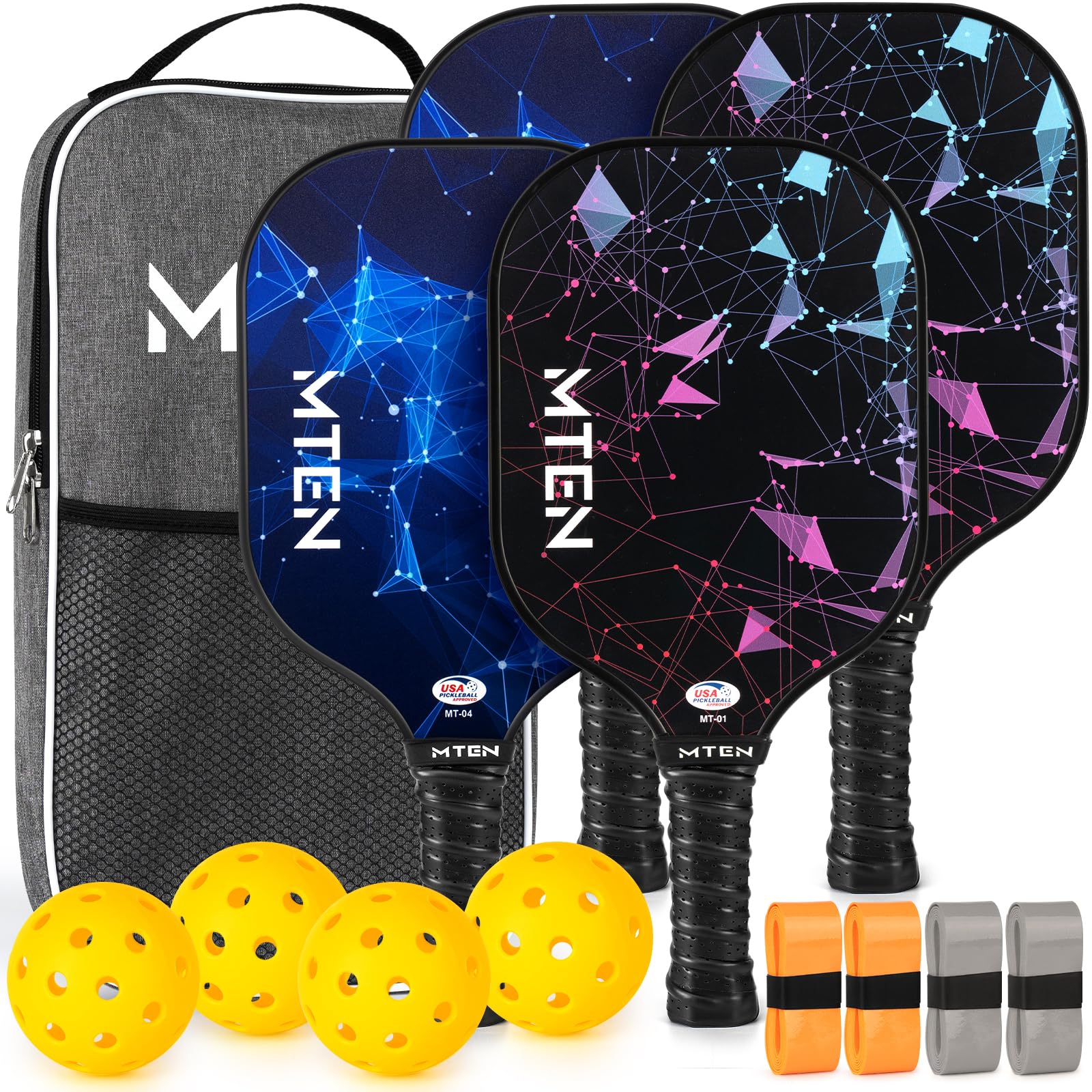 Pickleball Paddles, Pickleball Paddles Set of 2 or 4, USAPA Approved