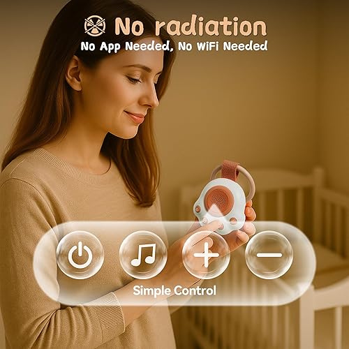 Miniatura 6 de Máquina de sonido portátil para bebés y niños  Máquina de ruido blanco con 33 sonidos relajantes para cochecito, asiento de automóvil, viajes,