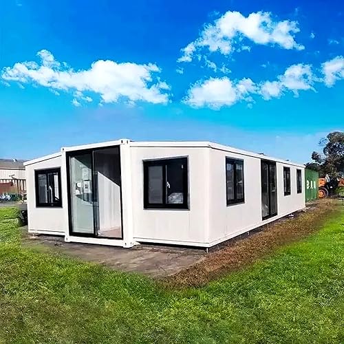 Tiny Homes for Sale Prefab - 20 x 40 FT Mobile Foldable Expandable Portable Tiny Houses to Live in For Adults with 1 6 Bedroom and Fully Functional Kitchen & Bathroom Small Modular Container Cabin Kit