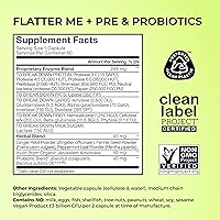 Vista 5 de HUM Flatter Me - Enzimas digestivas para mujeres y hombres, suplemento de hinchazón para la salud digestiva con hoja de jengibre y menta, píldoras