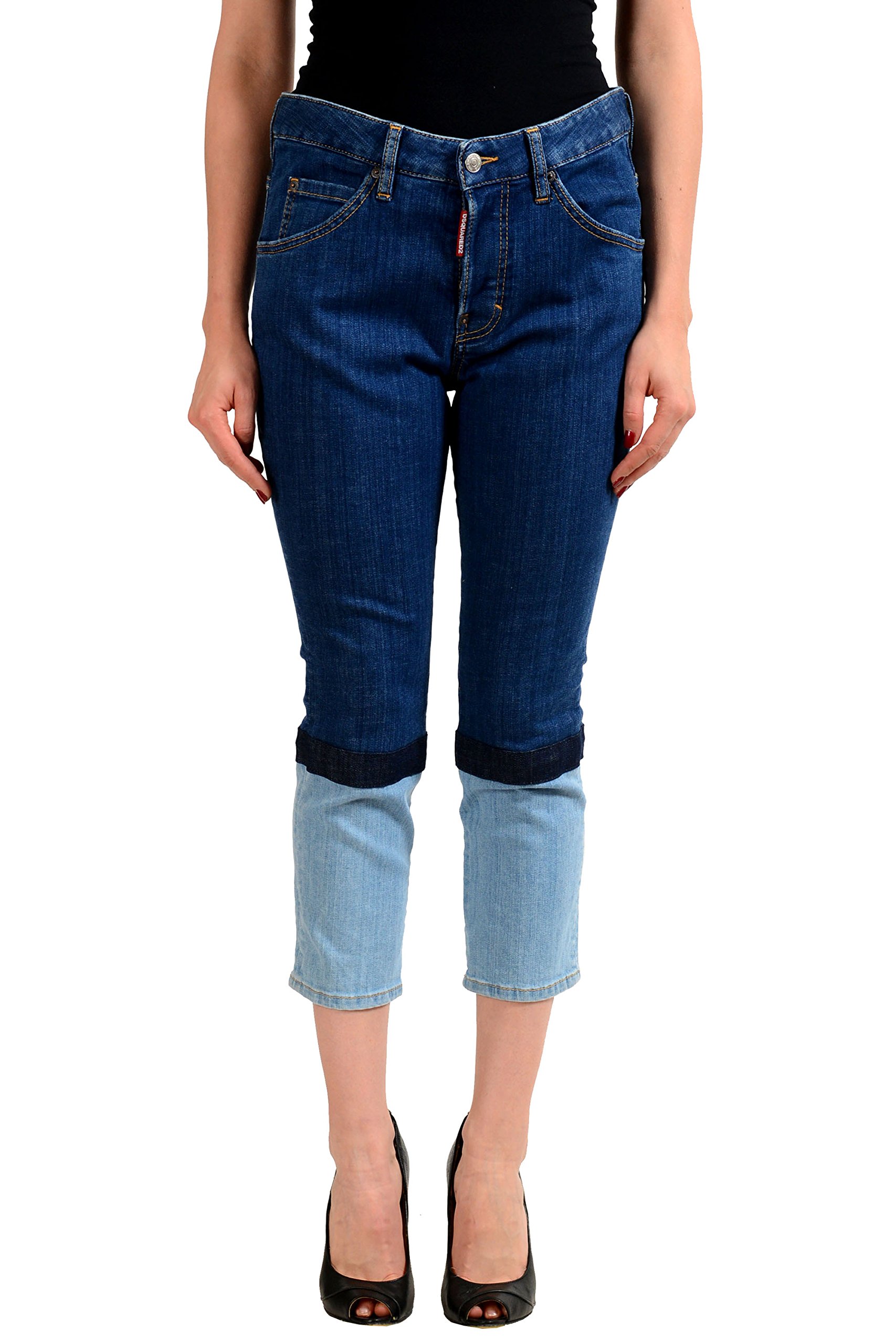 DSQUARED2 Multi-Color Denim Women's Cropped Jeans US XS IT 38