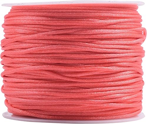 Vista 30 de KONMAY - Cuerda de nailon para hacer manualidades tipo bisutería, macramé o crochet, joyería, nudos chinos, Kumihimo, disponible en varios tamaños