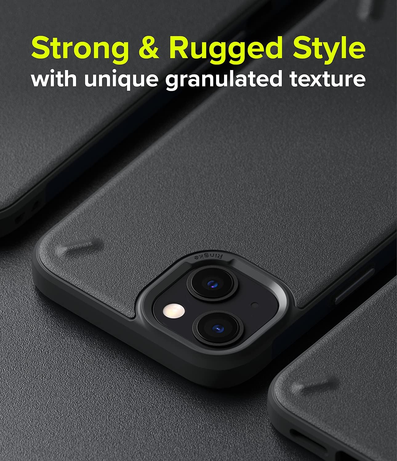 Ringke Onyx Compatible with iPhone 13 Mini Case, Extreme Tough Flexible Silicone Type TPU Shockproof Rugged Bumper Full Protection Cover for 5.4-inch (2021) - Dark Gray
