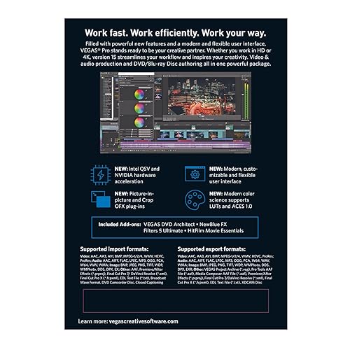 Vegas Pro 15 Suite – Professional Video & Audio Editing, Disc Authoring & High-End Plug-Ins [Download] #TOP2