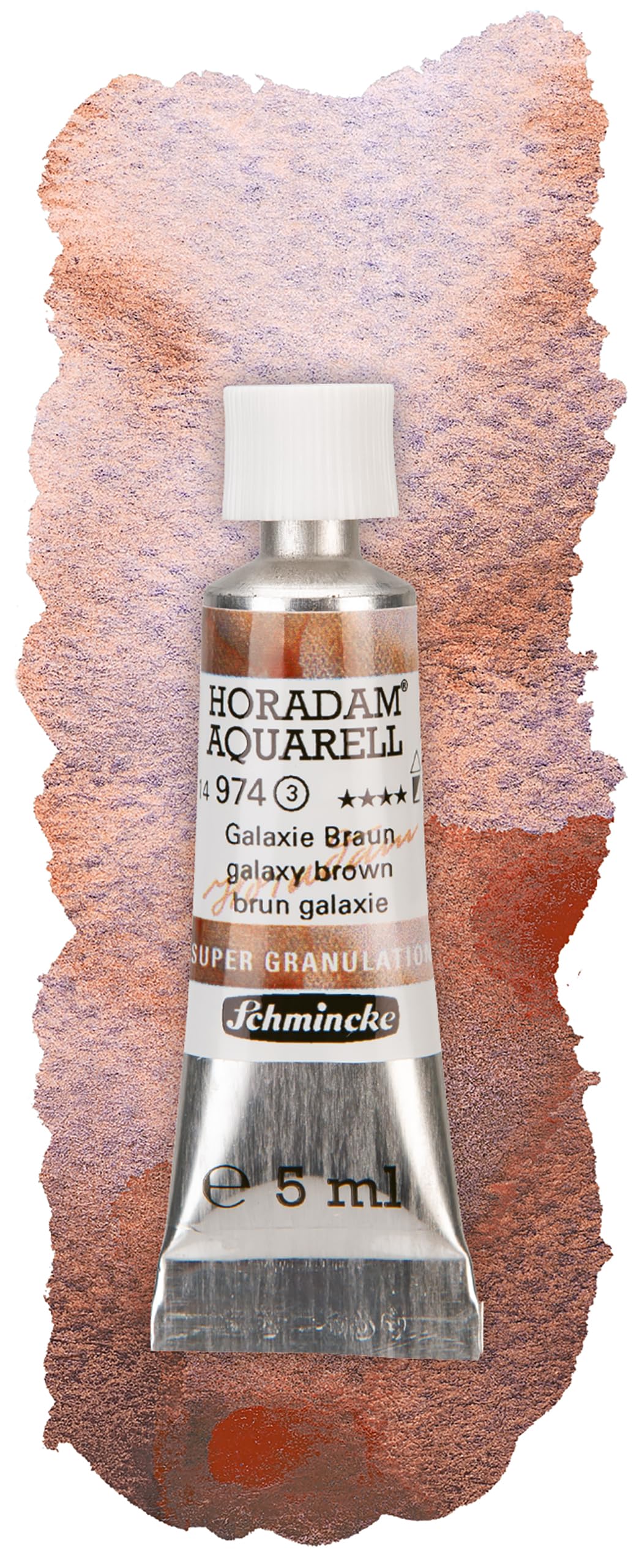 Schmincke Horadam Aquarell Super Granulation – Galaxy Brown (5 Ml), Colore Ad Acquerello Granulante