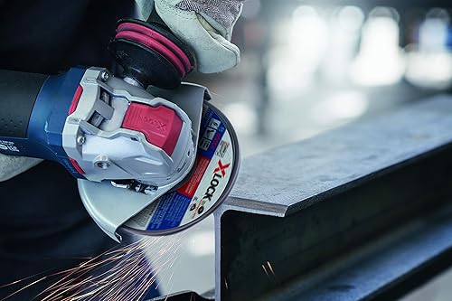 Miniatura 6 de Bosch GWX10-45PE Amoladora angular ergonómica X-LOCK de 4-12 pulgadas con interruptor de paleta con CWX27M450 4-12 pulgadas x 0.098 pulgadas X-LOCK