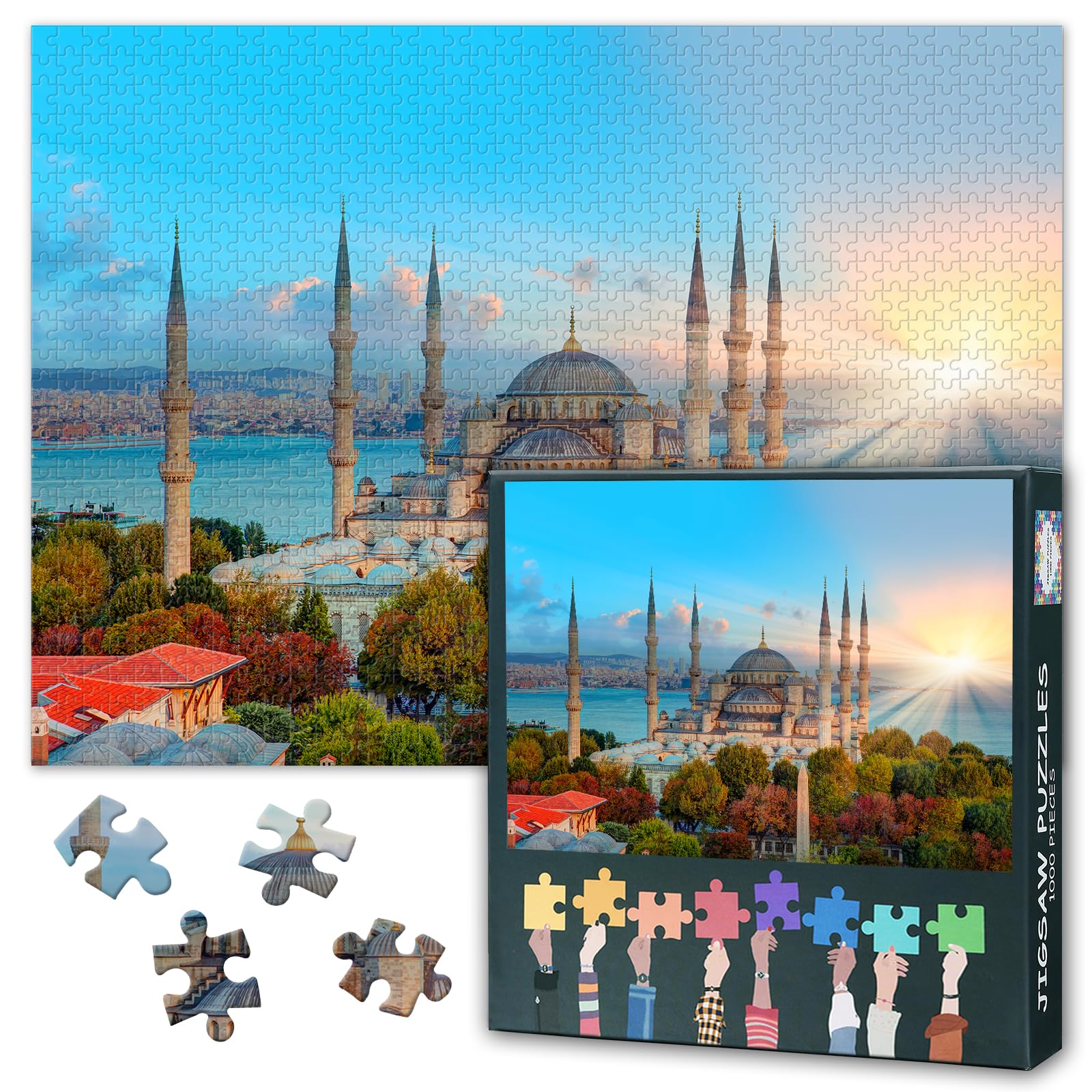 Puzzles for Adults 1000 Pieces, The Blue Mosque Jigsaw Puzzles