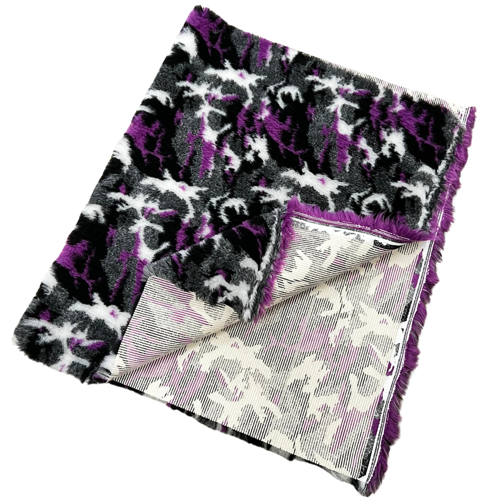 Pawstrading PURPLE CAMOFLAUGE Camo Dog Vet Bed Premium Rubber Backed Bedding (Large 100x150cm)