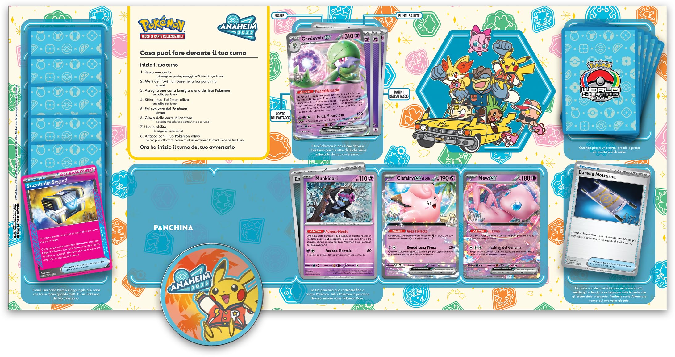 Pokémon: mazzo dei Campionati Mondiali 2025 del GCC Pokémon (Riley McKay), Edizione in Italiano