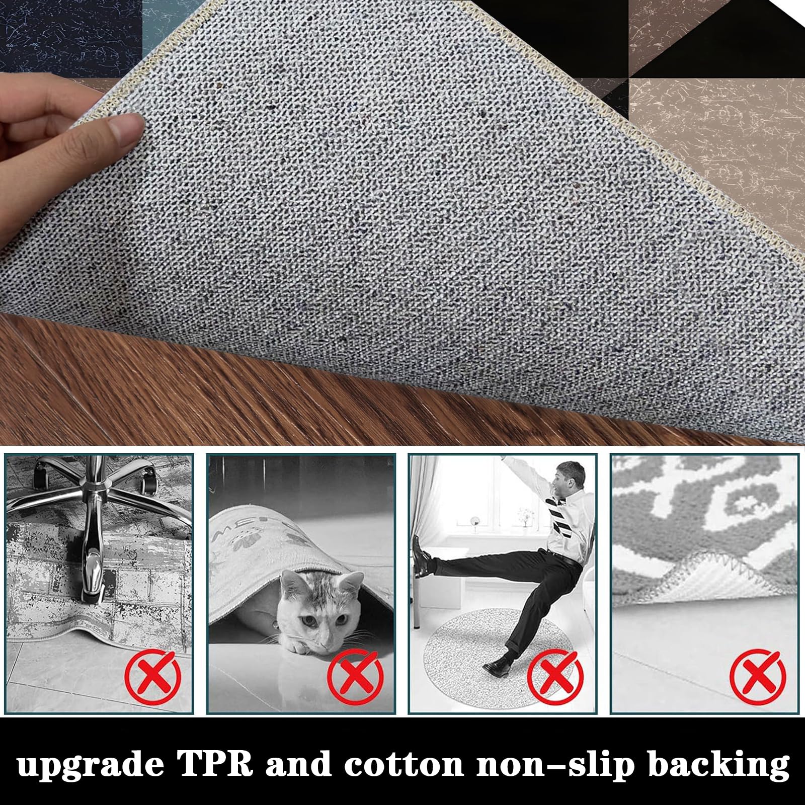 Tapis pour Chaise de Bureau, 200 x 300 cm Chairmat Tapis Protecteur de Sol pour fauteuils de Gaming, Tapis Chaise Gaming, Tapis de Chaise Polyvalent pour la Maison, Tapis Gaming Sol pour Sols Durs