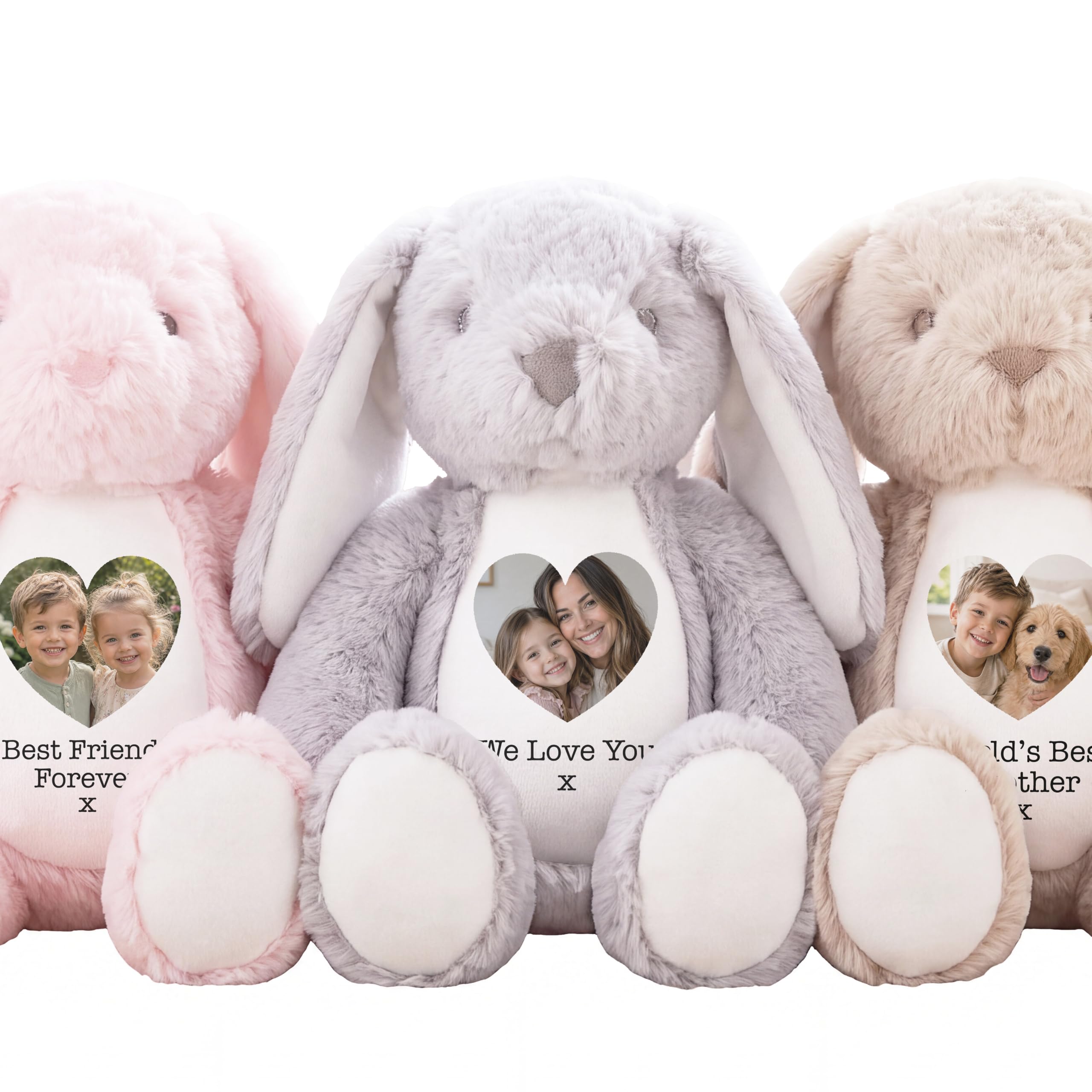 Personalised Teddy | Personalised Photo Teddy | Personalised Picture Bunny | Personalised Gift for Birthday | Personalised Photo Gifts
