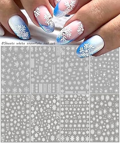 Miniatura 7 de 8 hojas de calcomanías de arte de uñas de hongo, flores, arco iris, 3D, bricolaje, ojos malvados, sol, luna, estrella, diseños de arte de uñas,