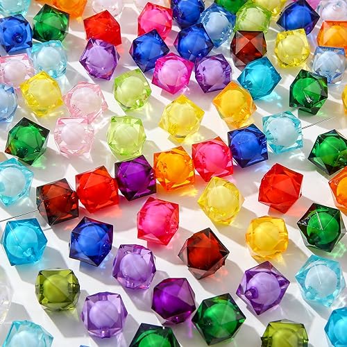 Cuentas acrílicas de 0.631 pulgadas (0.630 in), cuentas redondas de sirena de color Ab, cuentas de océano para pulseras, anillos, collares,