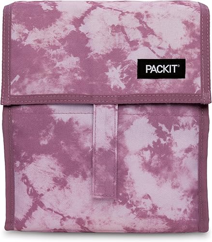 PackIt PKO-PC-MTD - Bolsa de almuerzo congelable con cierre, caja, teñido anudado de morera