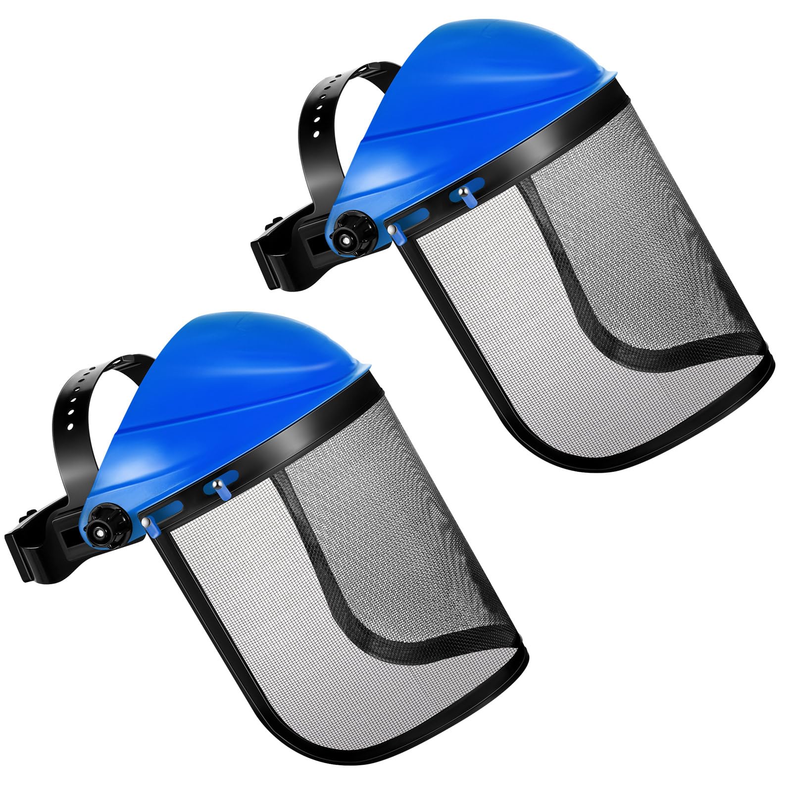 Écrans Faciaux de Sécurité Réglables Visière de Protection en Maille d'Acier Hestya 2 Pcs