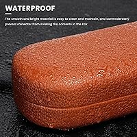 Vista 97 de molshine Estuche rígido de cuero para lentes de sol, funda clásica para gafas grandes para mujeres y hombres,Gafas de sol