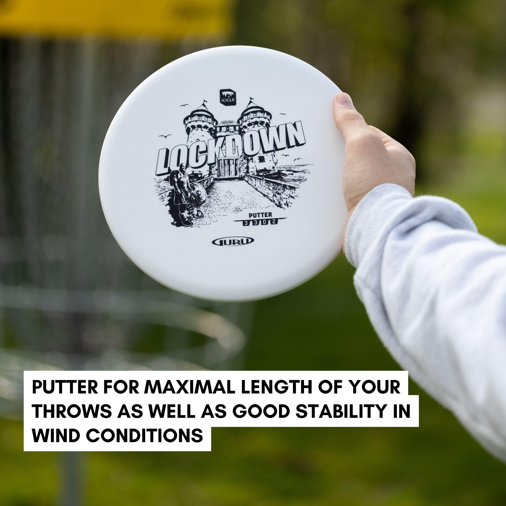 Guru Disc Golf zestaw startowy, 3 tarcze frisbee na każdą odległość, zabawa na świeżym powietrzu dla dzieci i dorosłych – Driver, Midrange, Putter