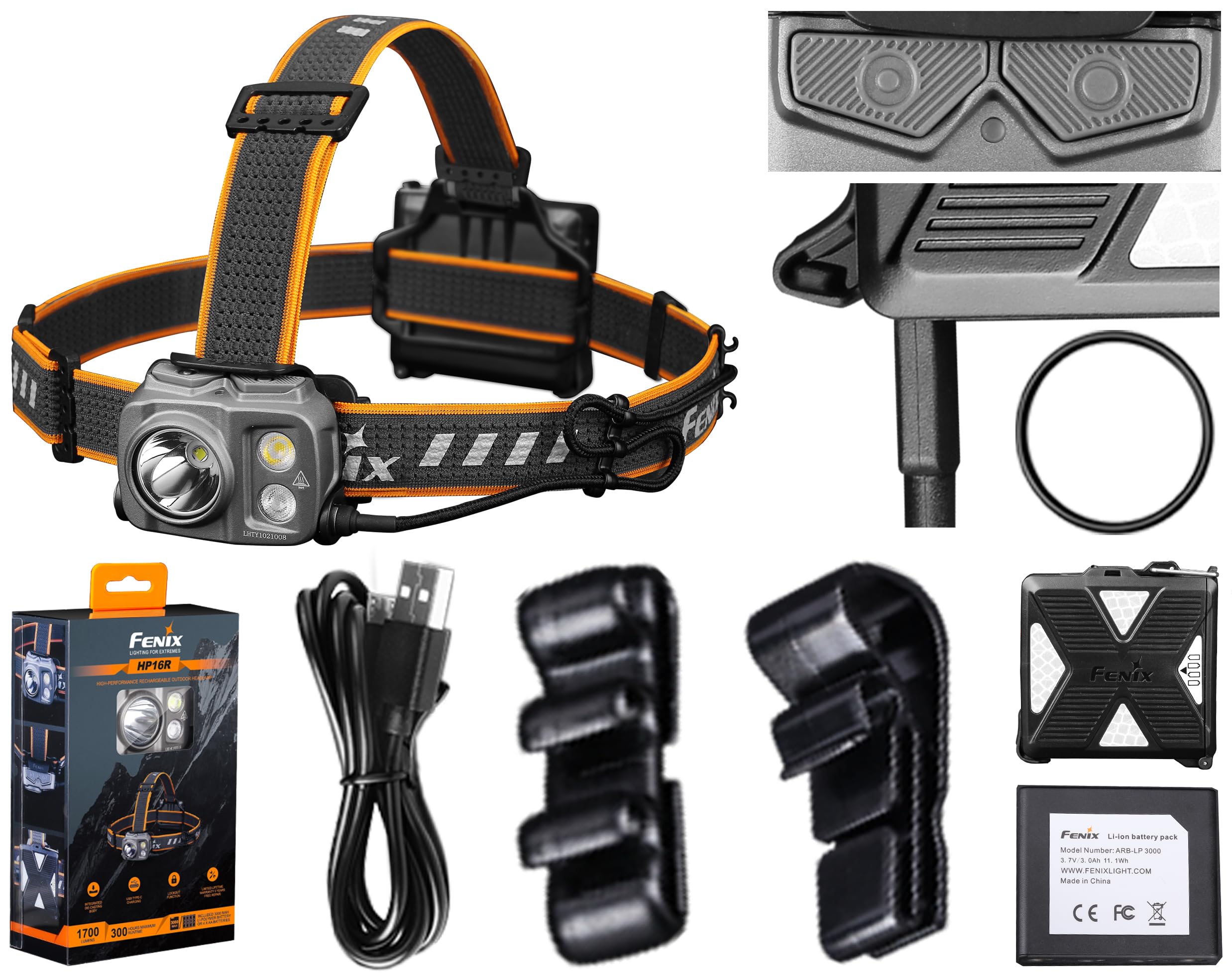 Fenix HP16R Accessori per Casco, Adulti Unisex, Multicolore (Multicolore), Taglia Unica